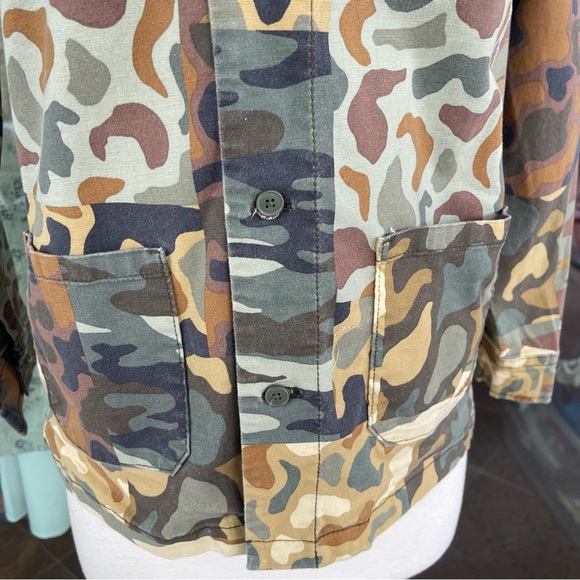 FREE ASSEMBLY ~ Desert Camel Camo Patchwork Chore Jacket ~ Youth L (10/12) - Picture 10 of 12